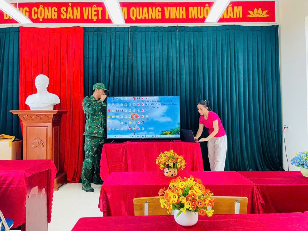 Mọi công tác chuẩn bị đã sẵn sàng cho thời khắc khai giảng.