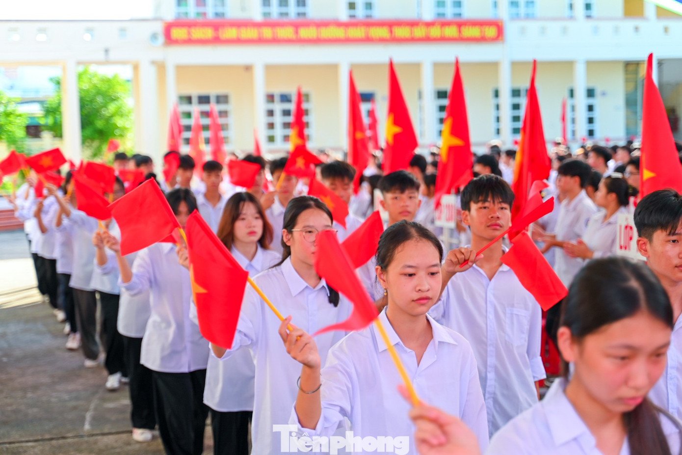 Lễ Khai giảng sẽ được tổ chức trang trọng, ngắn gọn, ý nghĩa. Ảnh: Quốc Nam.