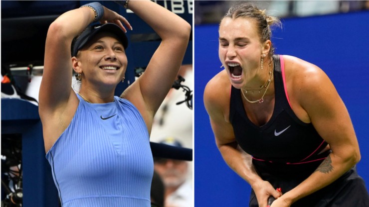 Anisimova (bên trái) thách thức nhà đương kim vô địch Sabalenka (bên phải) tại chung kết US Open 2025