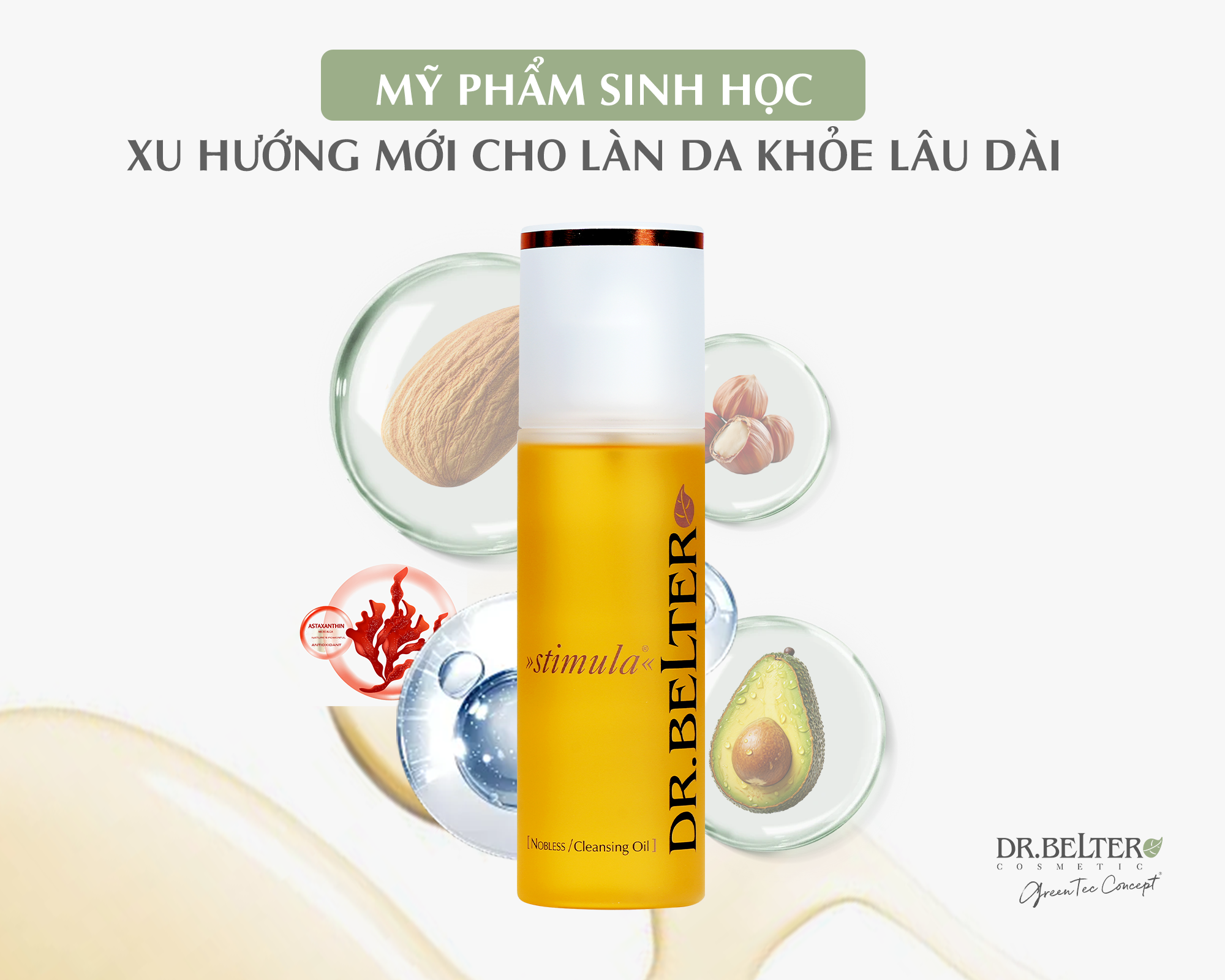 Dầu tẩy trang Dr.Belter Nobless Cleansing Oil chiết xuất thuần chay từ thực vật hữu cơ