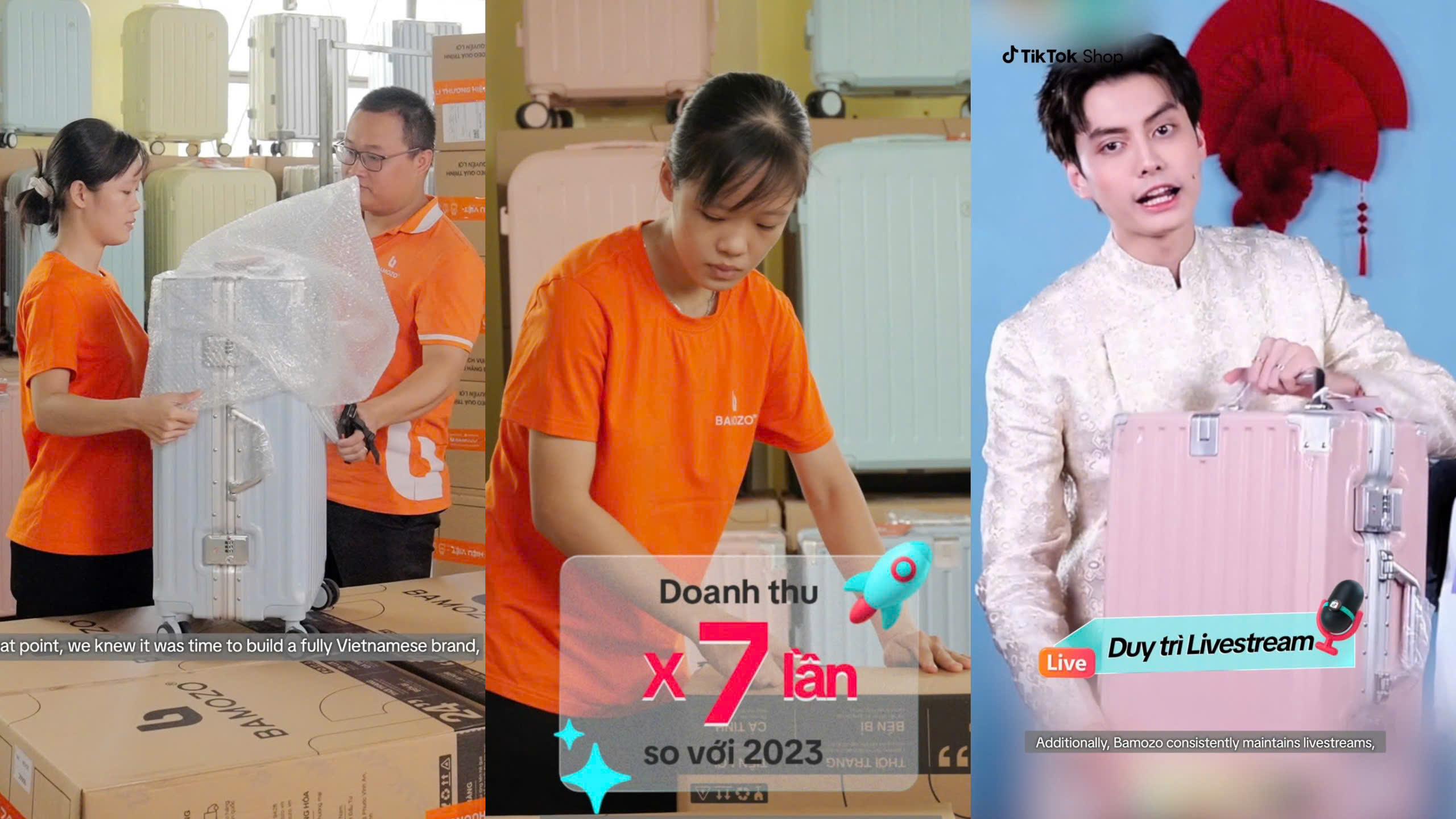 Bamozo với chiến lược nội dung và hình ảnh bài bản trên TikTok Shop