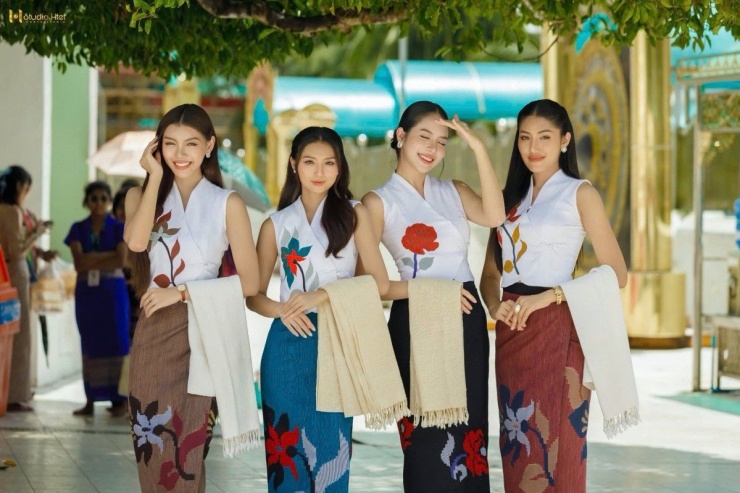 Hoa hậu Thanh Thủy đọ sắc cùng người đẹp "drama" Thae Su Nyein tại Myanmar - 9