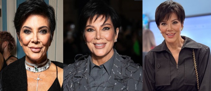 Diện mạo lão hóa ngược của bà Kris theo thời gian, lần lượt từ trái sang: năm 2023 - 2024 - 2025.