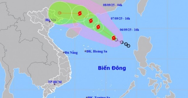 Áp thấp nhiệt đới đã mạnh lên thành bão số 7