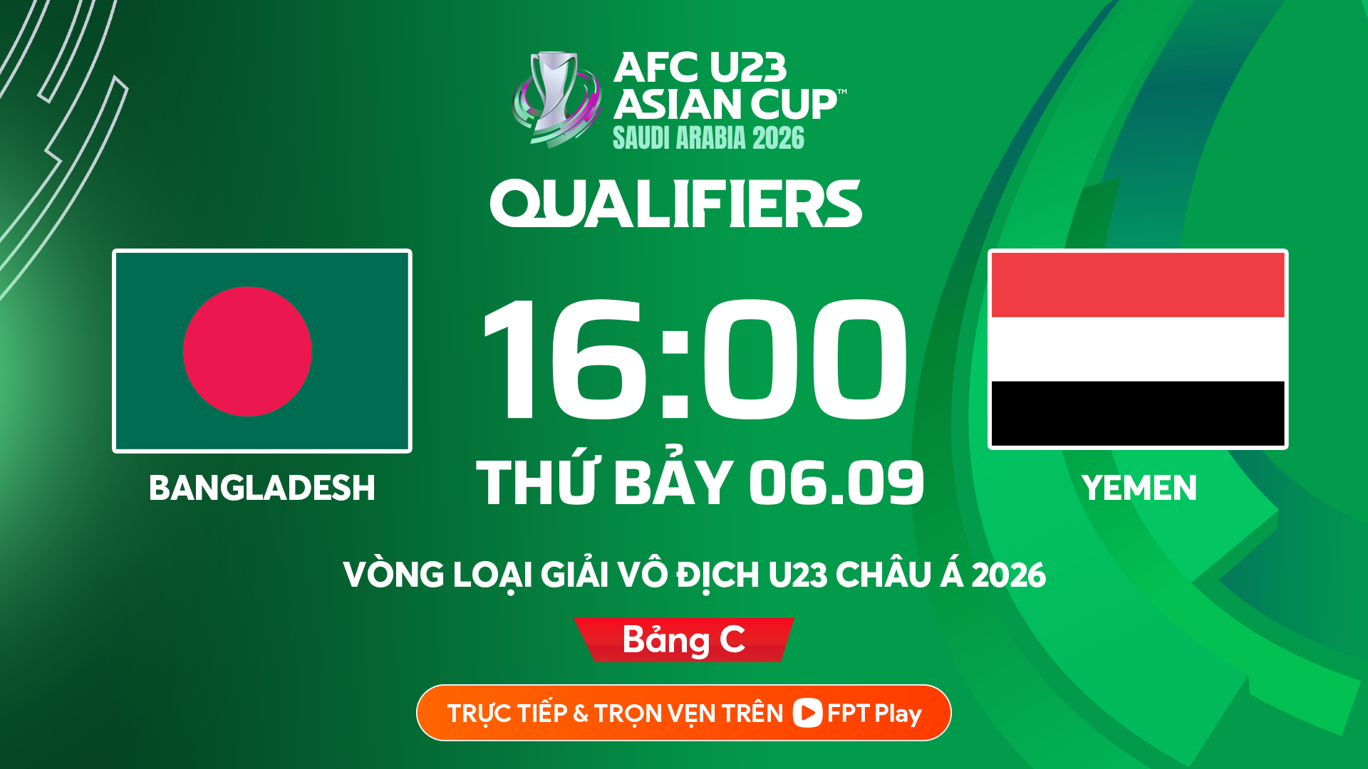 Trực tiếp bóng đá U23 Bangladesh - U23 Yemen: Chiến thắng nghẹt thở (Hết giờ) - 12