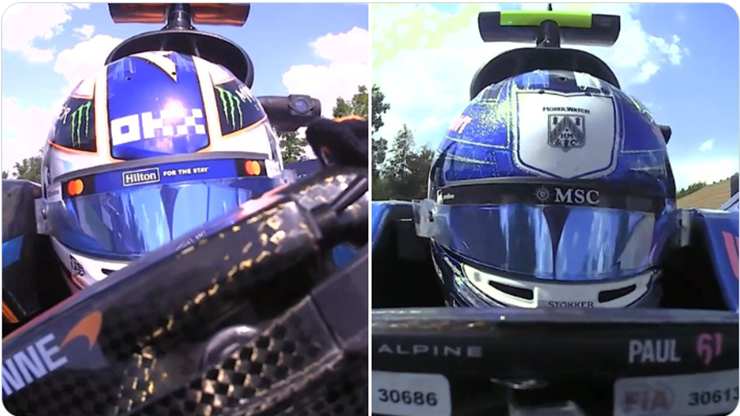 Alex Dunne và Paul Aron tham dự FP1