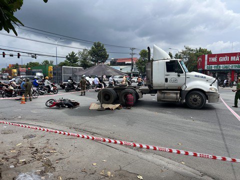 Hiện trường vụ tai nạn.