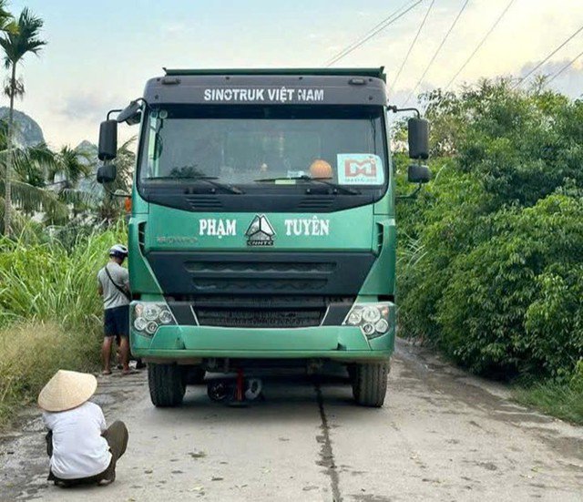 Khu vực xảy ra vụ tai nạn giao thông thương tâm khiến 2 cháu nhỏ tử vong. Ảnh: Ban ATGT TP Hải Phòng.