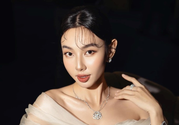 Hoa hậu Thùy Tiên lúc chưa bị bắt. Ảnh: FBNV