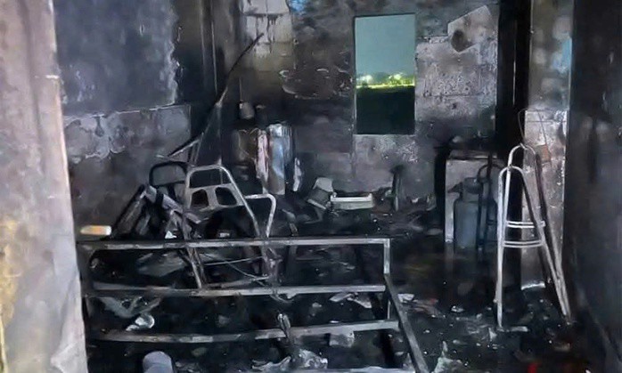 Hiện trường vụ nổ lớn khiến 2 vợ chồng tử vong. Ảnh: MXH