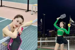 Nữ MC nổi tiếng mê thể thao Thanh Thanh Huyền, 'cân đẹp' pickleball