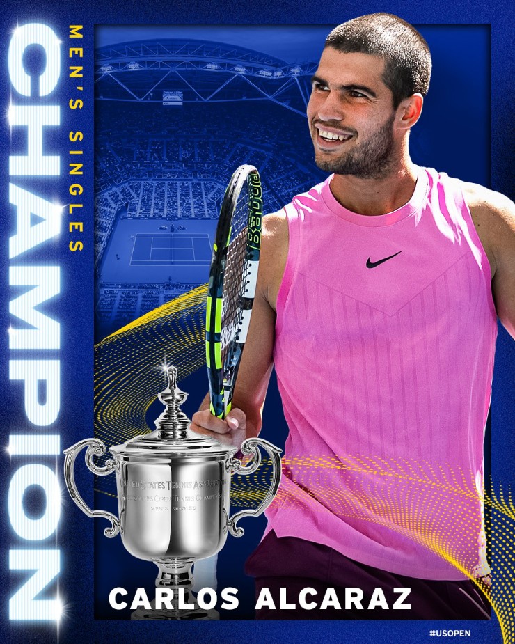 Alcaraz có chức vô địch Grand Slam thứ 6 ở tuổi 22 
