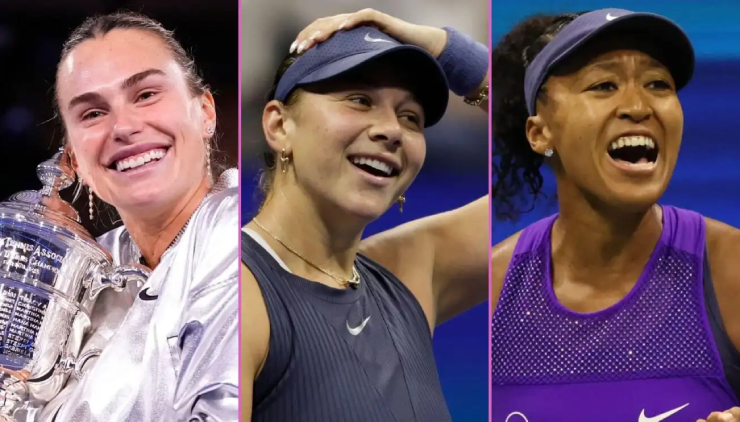 Sabalenka, Anisimova và Osaka (từ trái sang) có những thành công lớn khi US Open 2025 khép lại