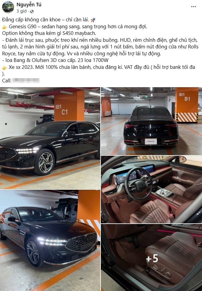 Xe sang Genesis G90 mới tinh rao bán cao hơn Mercedes-Benz S-Class - 4