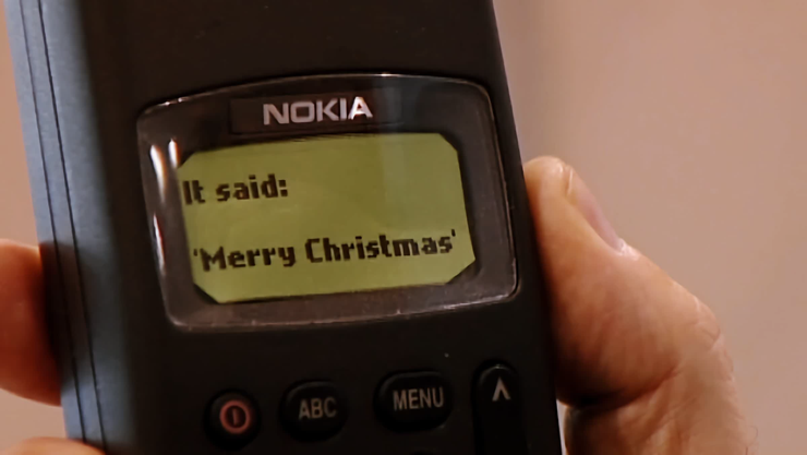 Tin nhắn SMS đầu tiên trên thế giới có nội dung "Merry Christmas".