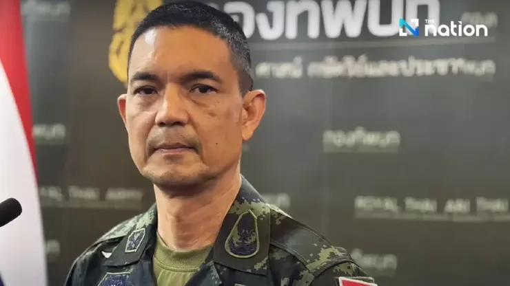 Người phát ngôn quân đội Thái Lan - ông Winthai Suvaree. Ảnh: NATION