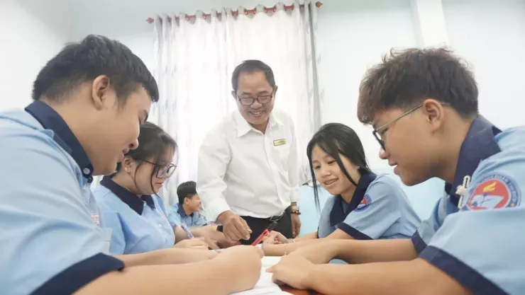 Học sinh Trường THCS Đoàn Thị Điểm, phường Nhiêu Lộc, TP.HCM trong một giờ học. Ảnh minh họa: NGUYỄN QUYÊN
