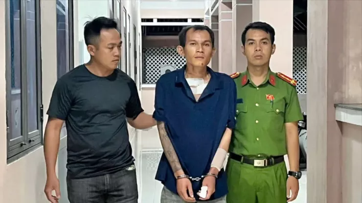 Nguyễn Văn Ty tại cơ quan công an. Ảnh: S.Đ