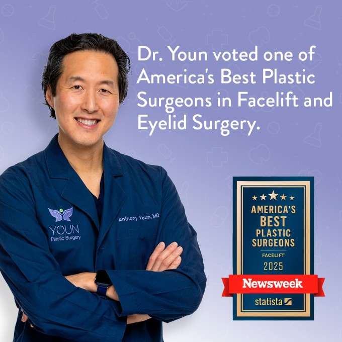 Bác sĩ Youn được các đồng nghiệp bình chọn là một trong những bác sĩ phẫu thuật thẩm mỹ hàng đầu tại Mỹ trong lĩnh vực căng da mặt và phẫu thuật mí mắt. Ảnh: Instagram tonyyounmd