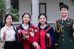 Chị em song sinh cùng đỗ Học viện Quân y với 30/30 điểm