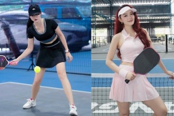 Á hậu Huyền My say sưa tập pickleball, ca sĩ Minh Hằng bị đập vợt trúng mặt