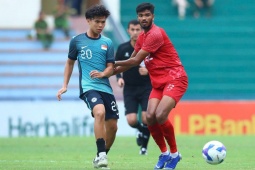 Video bóng đá U23 Singapore - U23 Bangladesh: "Mưa bàn thắng" từ phút 70 (U23 châu Á)
