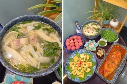 Ẩm thực - Thịt gà luộc không ăn hết, nấu canh với loại lá này ai cũng khen ngon
