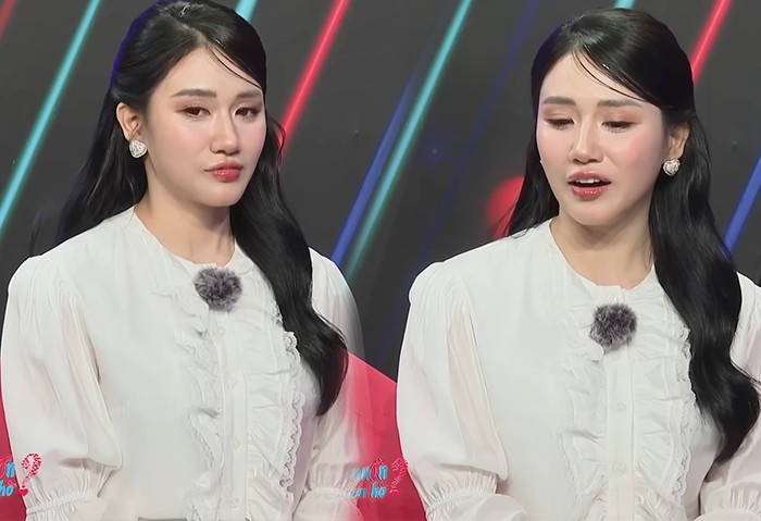 Cô gái xinh đẹp “hớp hồn” bố hai con trên sân khấu hẹn hò - 2