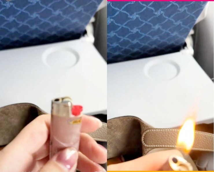 Ảnh cắt từ video của nữ hành khách