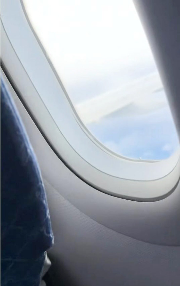 Ảnh cắt từ video của nữ hành khách