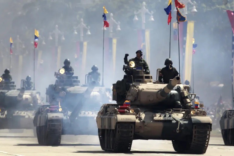 Lực lượng quân sự Venezuela (ảnh: Reuters