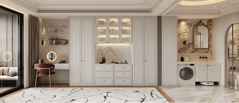 Từ tủ bếp, bàn ăn, đến sofa, giường ngủ, tủ...tất cả sẽ được thiết kế đồng bộ để mang đến một không gian sống sang trọng và tiện nghi