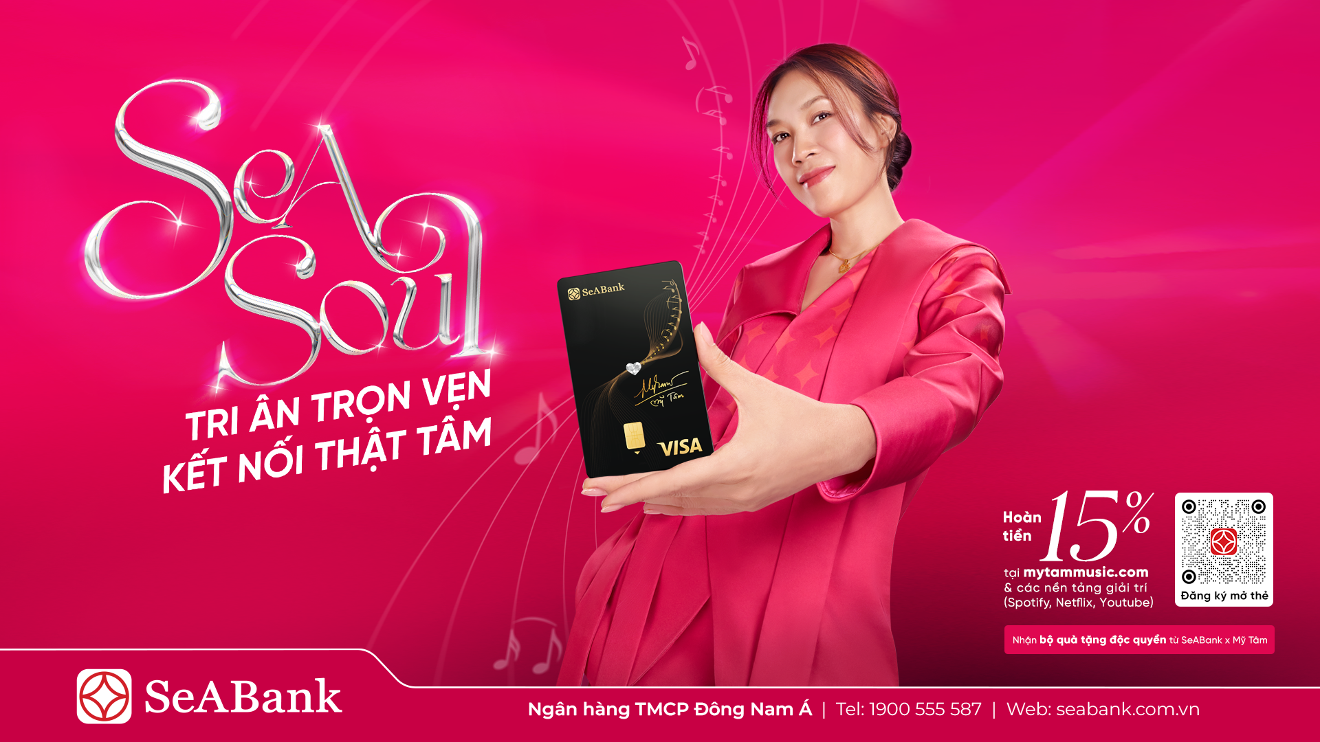 Thẻ Visa SeASoul 2in1 đem đến đa tầng tiện ích cho người dùng. Ảnh: SeABank