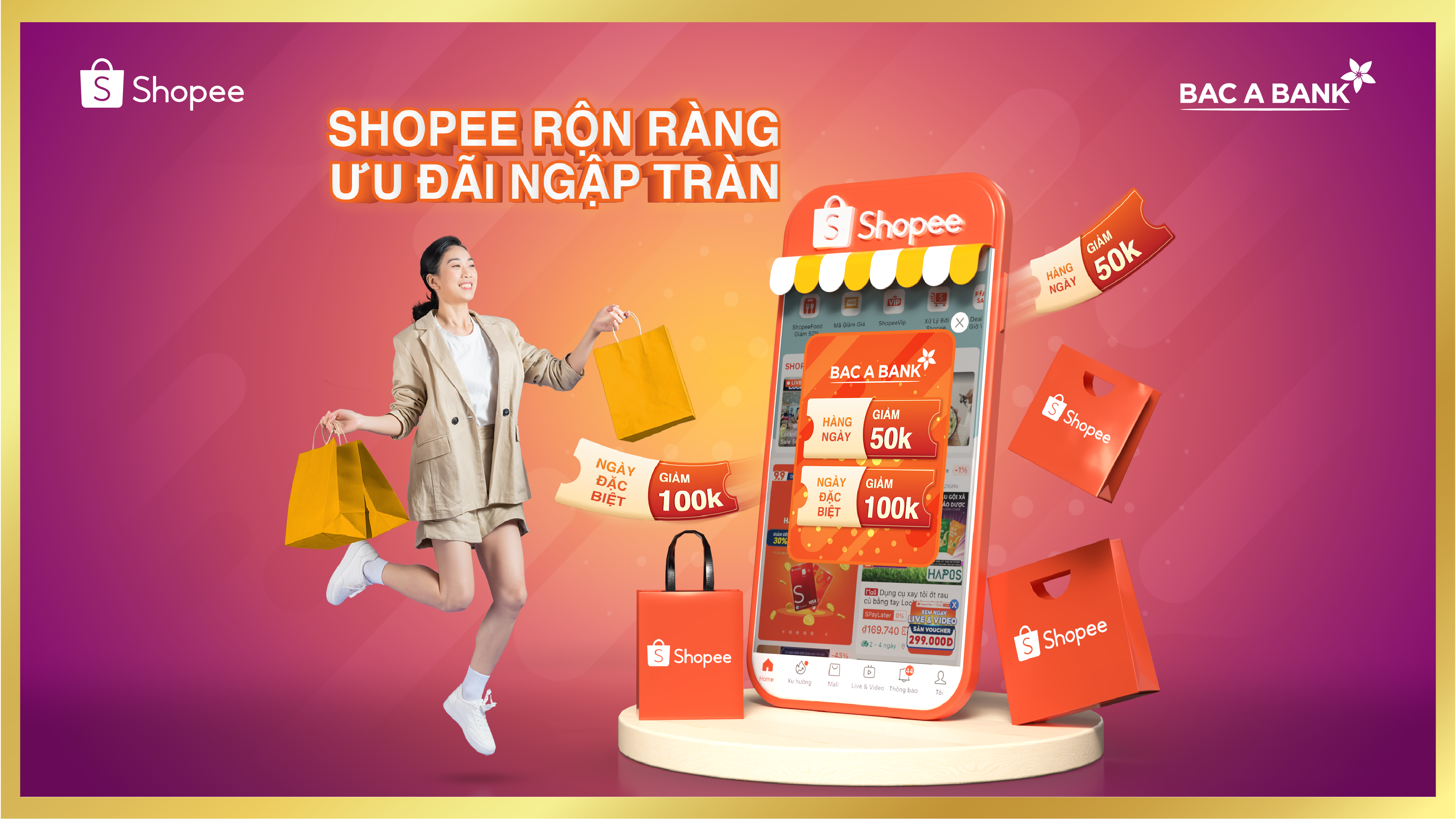 Mua sắm Shopee cực hời - ưu đãi độc quyền cho chủ thẻ tín dụng BAC A BANK - 1