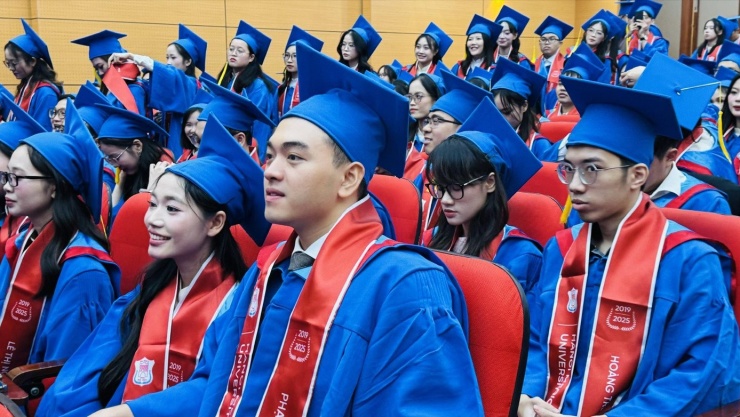 Sinh viên Trường ĐH Y Hà Nội trong lễ tốt nghiệp năm 2025 vừa qua Ảnh: NGHIÊM HUÊ