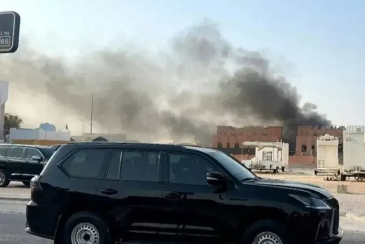 Khói bốc lên sau vụ nổ tại thủ đô Qatar (Doha) vào ngày 9-9 sau vụ Israel không kích Qatar nhằm vào ban lãnh đạo Hamas. Ảnh: AFPTV/AFP