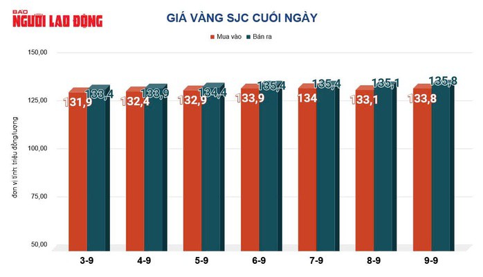 Giá vàng hôm nay 10-9: Vàng thế giới hạ nhiệt - 2