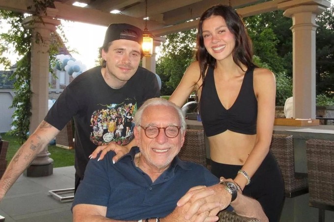 Brooklyn bên vợ và bố vợ - tỷ phú Nelson Peltz. Ảnh: Instagram