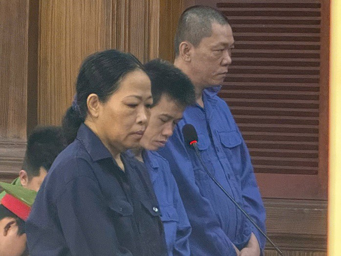 Các bị cáo tại toà