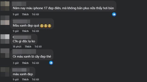 iPhone 17 nổi bật với màu xanh lá