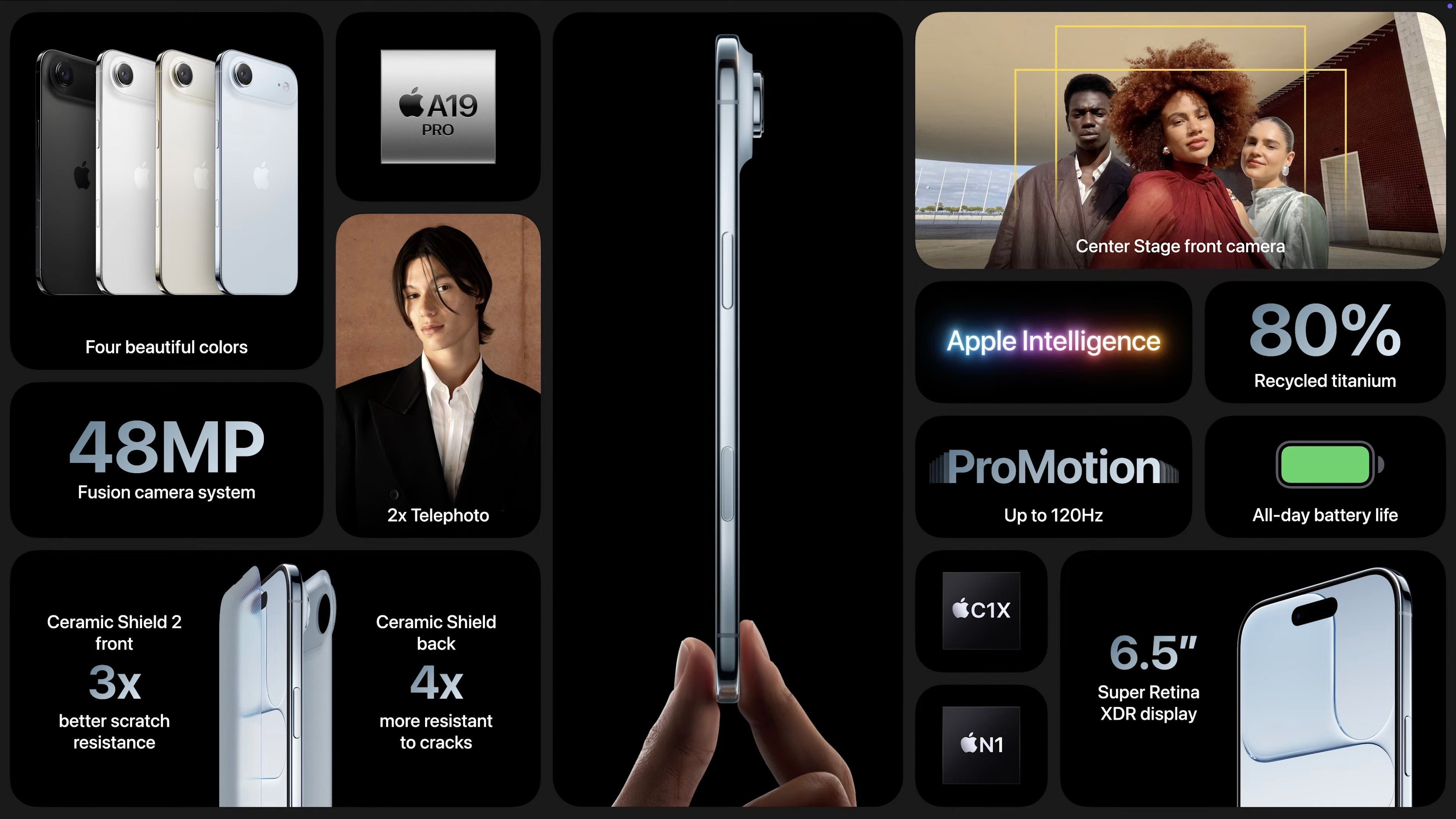 Apple ra mắt iPhone Air: Mỏng chỉ 5.6mm, camera đơn 48MP, chip A19 Pro - 6