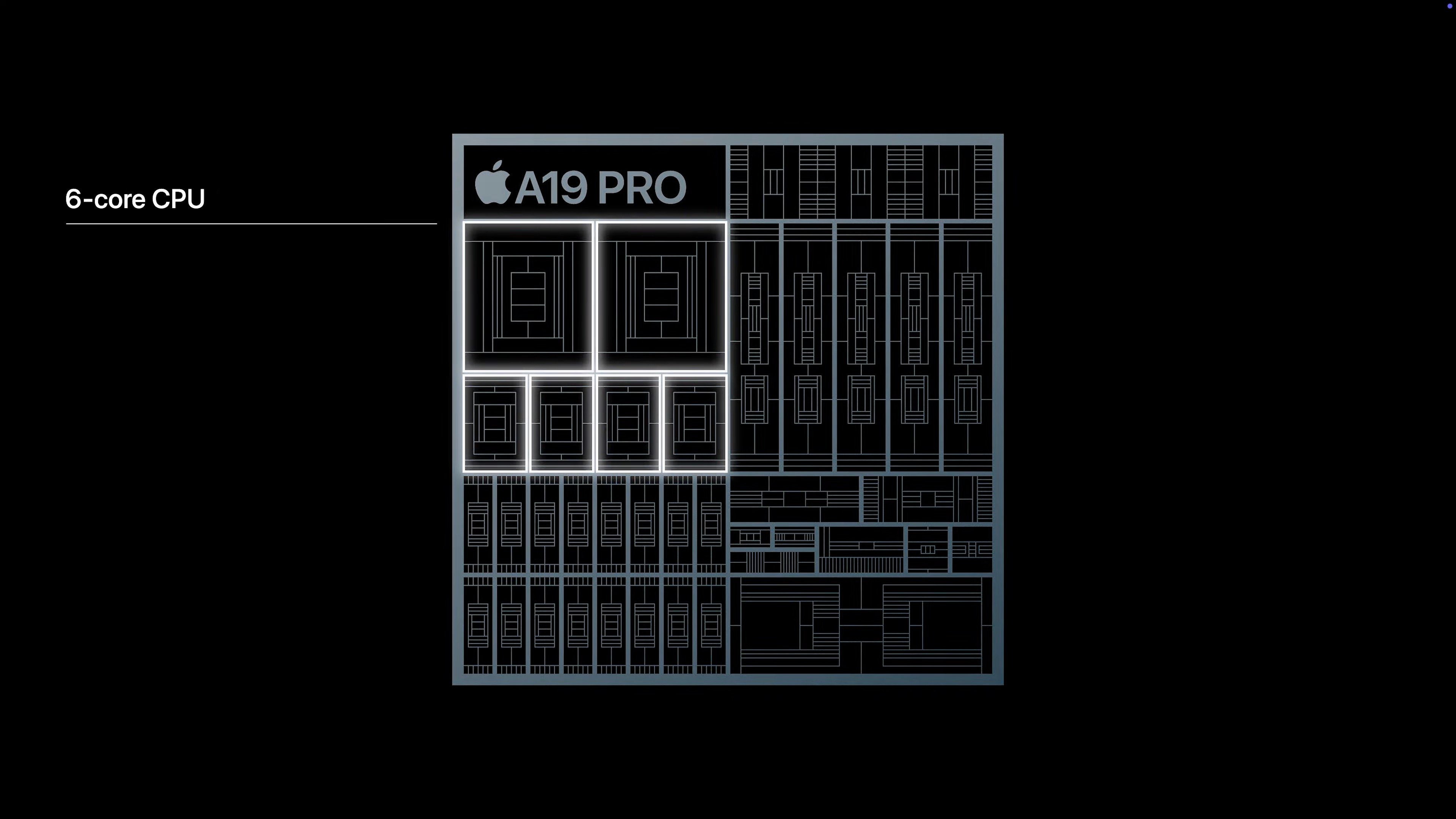 iPhone Air được trang bị chip A19 Pro, tương tự như các mẫu iPhone 17 Pro