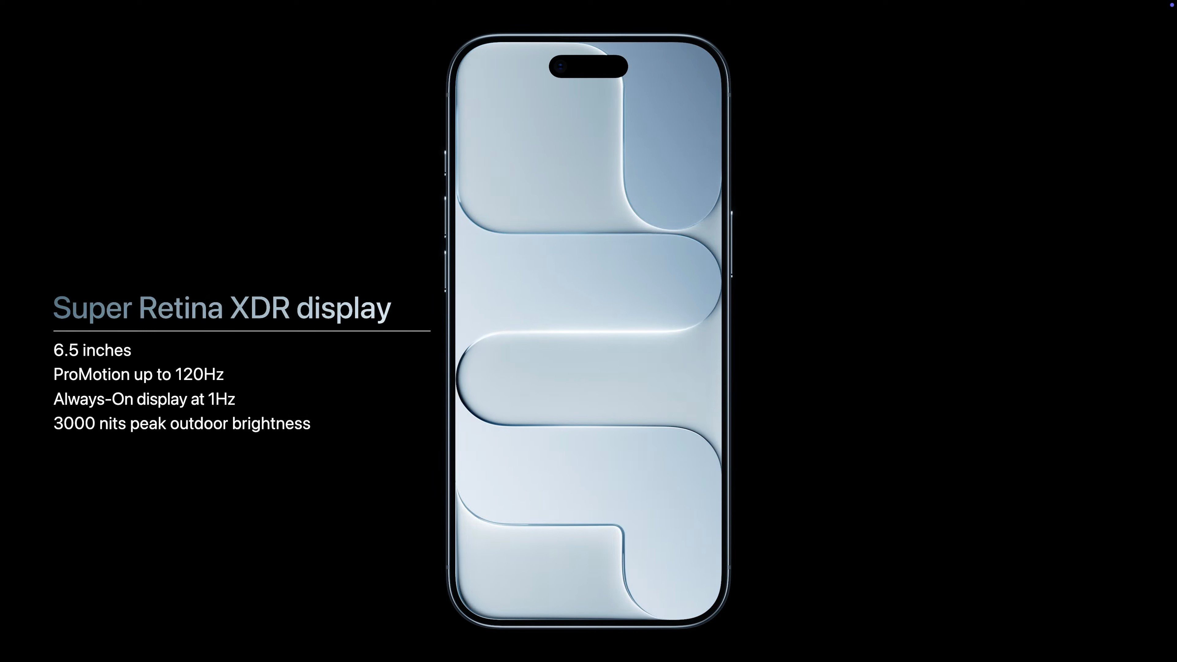 iPhone Air sở hữu màn hình OLED 6,5 inch.