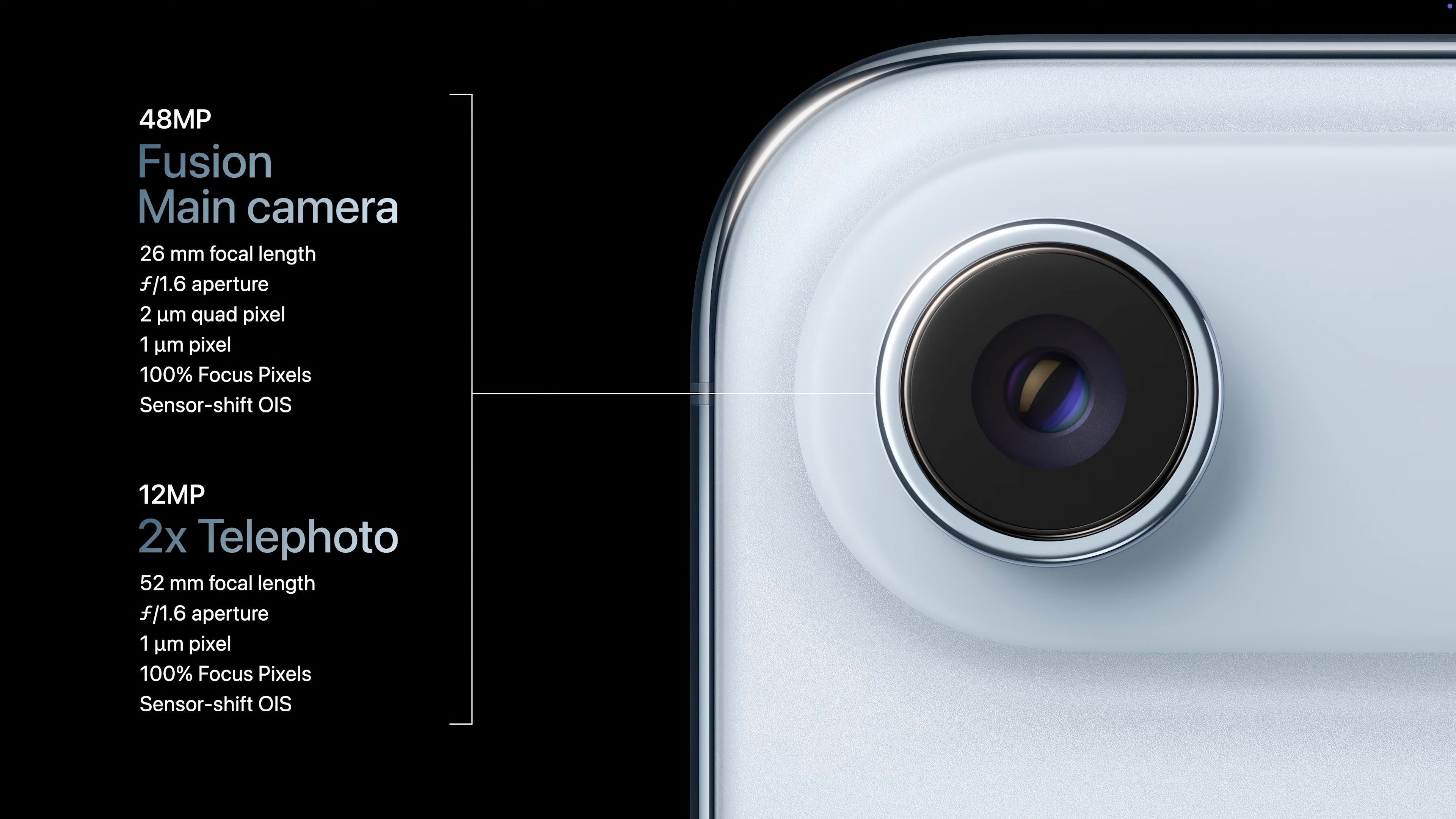 iPhone Air chỉ được trang bị một camera Fusion 48 megapixel