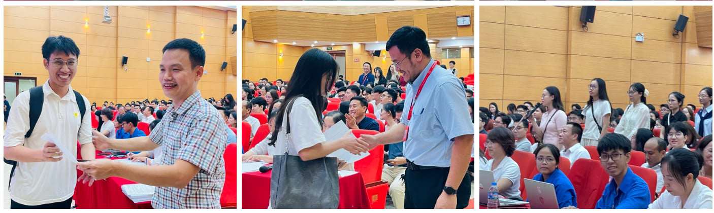 Các thầy cô bộ môn chúc mừng tân bác sĩ nội trú của chuyên ngành đào tạo