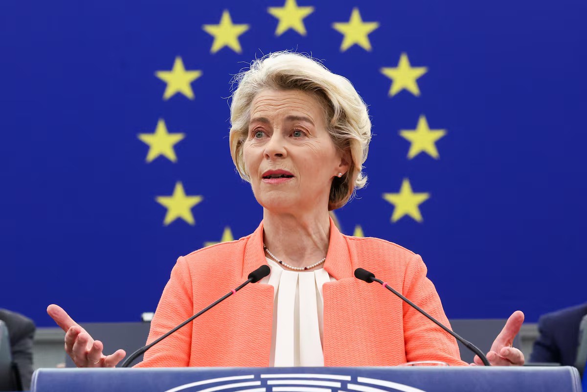 Chủ tịch Ủy ban châu Âu – bà Ursula von der Leyen (ảnh: Reuters)