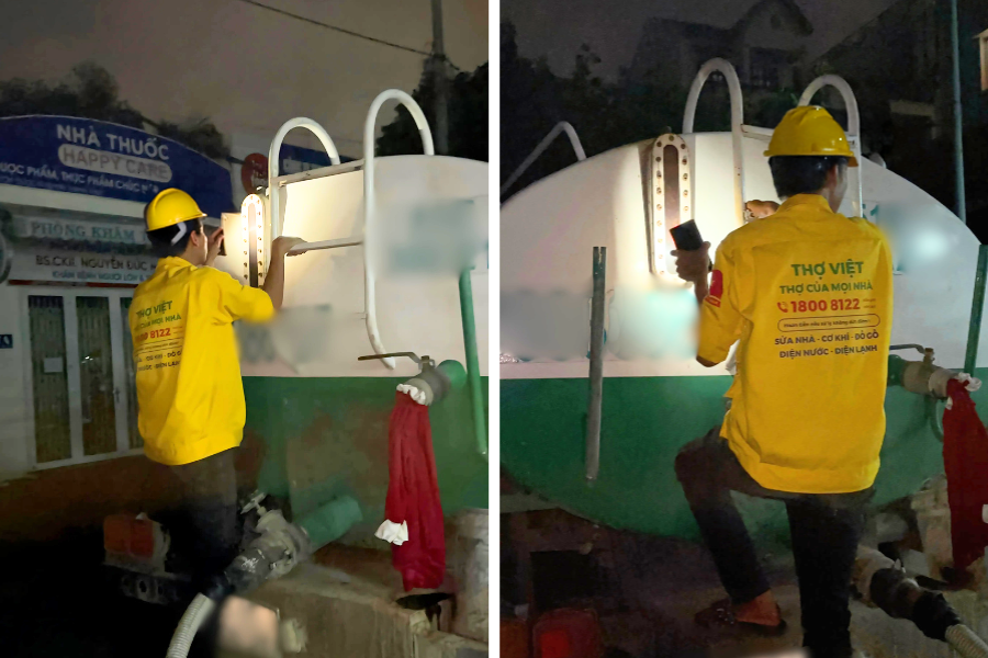 Công ty môi trường Thợ Việt cam kết hút sạch chất thải hầm cầu mà không gây mùi hôi. Ảnh: Thợ Việt.