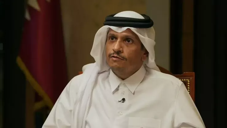 Thủ tướng Qatar - ông Sheikh Mohamed bin Abdurahman Al-Thani trả lời phỏng vấn với đài CNN ngày 10-9. Ảnh: CNN