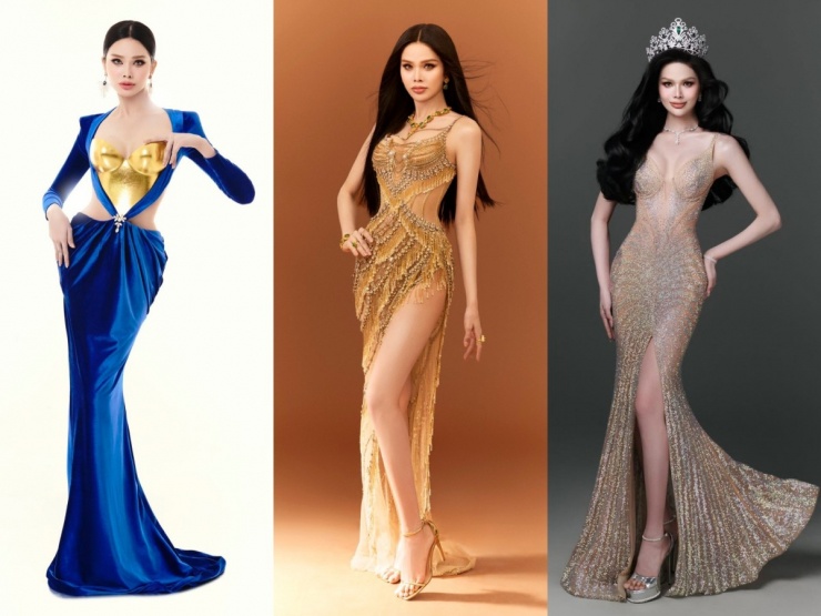 Người đẹp chuyển giới tạo dáng với trang phục cut-out, xuyên thấu trong nhiều bộ ảnh.