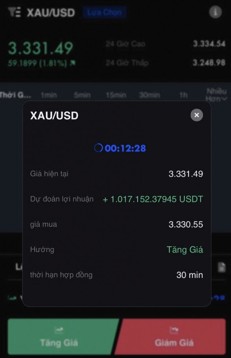 Giao diện bên trong ứng dụng “Coinex Wallet - Crypto & Defi” . Ảnh: NVCC